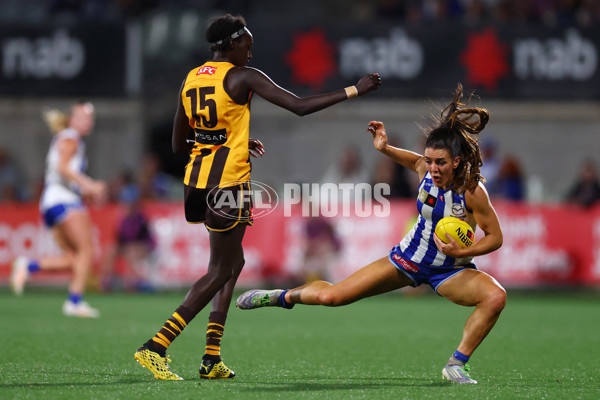 AFLW 2025 First Qualifying Final - North Melbourne v Hawthorn - A-64748161