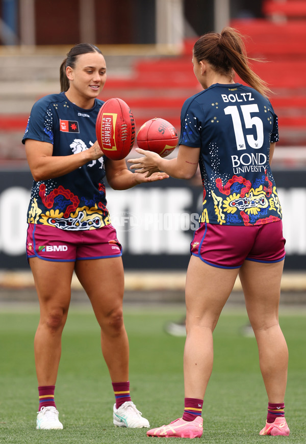 AFLW 2025 Second Qualifying Final - Melbourne v Brisbane - A-64758420