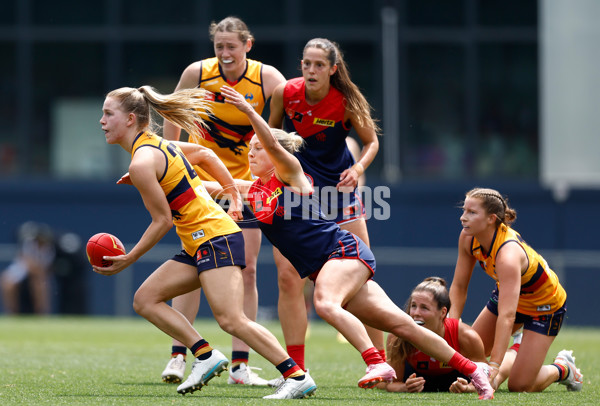 AFLW 2025 Second Semi Final - Melbourne v Adelaide - A-64793880