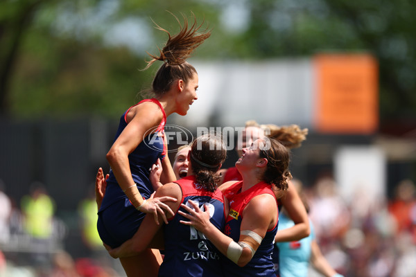 AFLW 2025 Second Semi Final - Melbourne v Adelaide - A-64800103