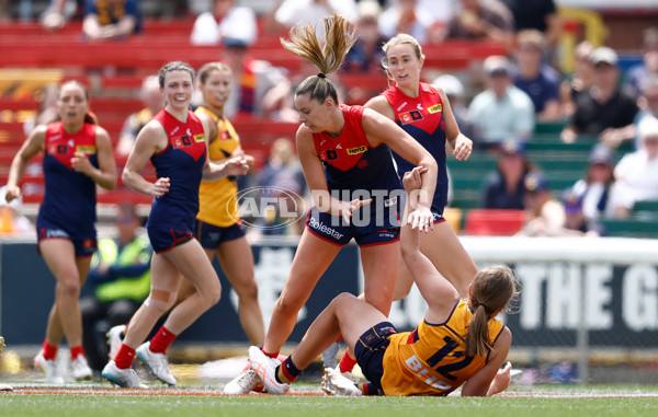 AFLW 2025 Second Semi Final - Melbourne v Adelaide - A-64802442