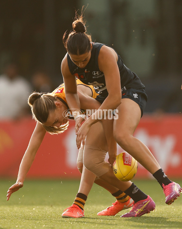 AFLW 2025 First Semi Final - Hawthorn v Carlton - A-64803877