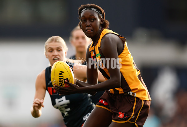AFLW 2025 First Semi Final - Hawthorn v Carlton - A-64804863