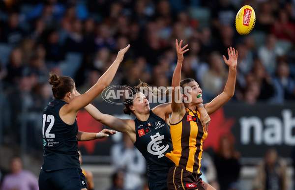 AFLW 2025 First Semi Final - Hawthorn v Carlton - A-64807480