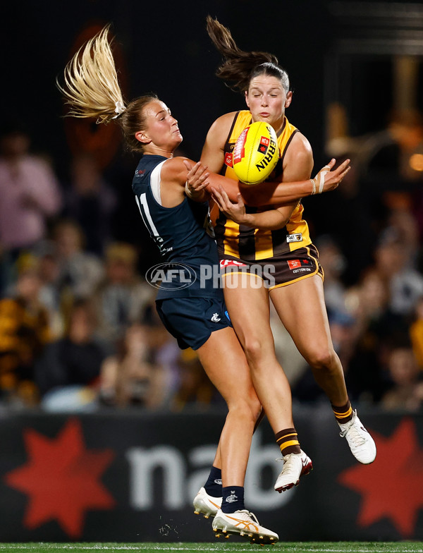 AFLW 2025 First Semi Final - Hawthorn v Carlton - A-64812663