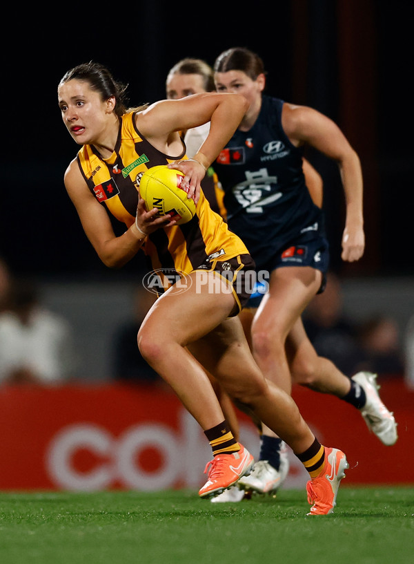 AFLW 2025 First Semi Final - Hawthorn v Carlton - A-64813835