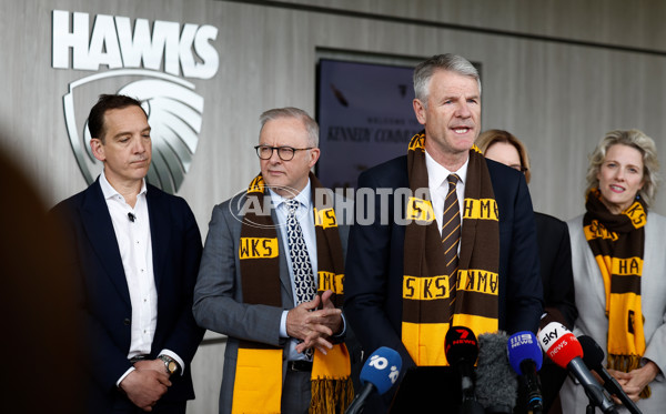 AFL 2025 Media - Hawthorn Kennedy Community Centre Opening - A-64819653