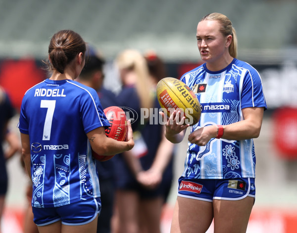 AFLW 2025 First Preliminary Final - North Melbourne v Melbourne - A-64849750