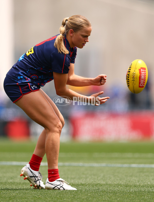 AFLW 2025 First Preliminary Final - North Melbourne v Melbourne - A-64849769