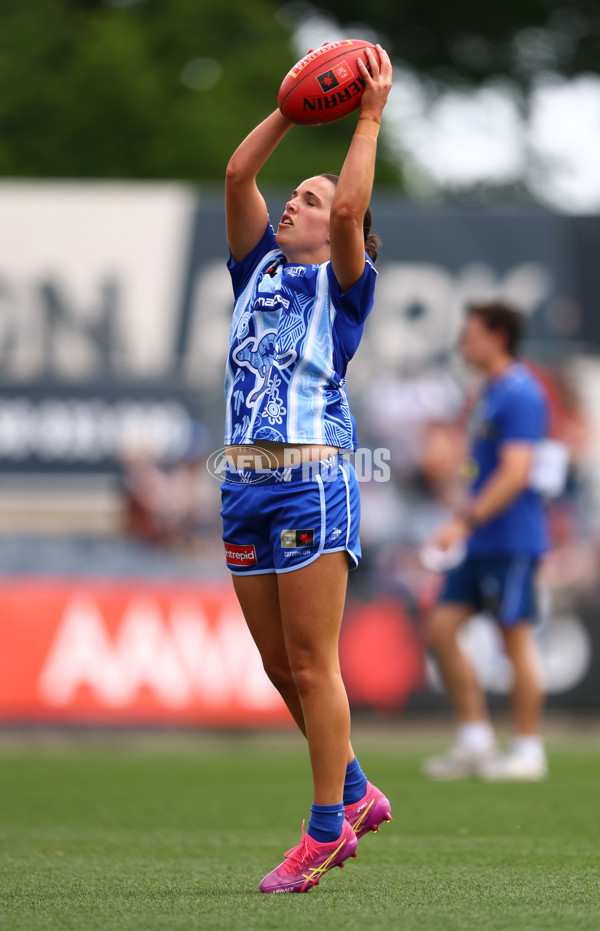 AFLW 2025 First Preliminary Final - North Melbourne v Melbourne - A-64849773