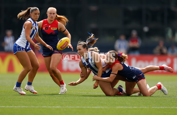 AFLW 2025 First Preliminary Final - North Melbourne v Melbourne - A-64852355