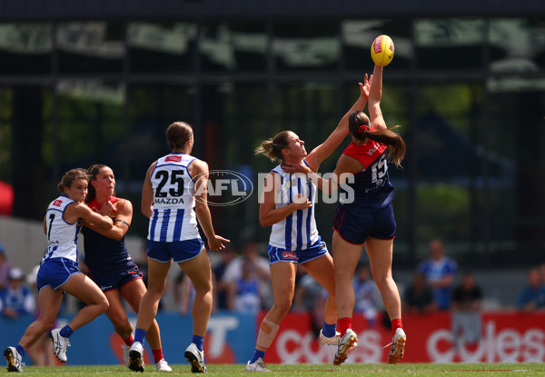 AFLW 2025 First Preliminary Final - North Melbourne v Melbourne - A-64852374