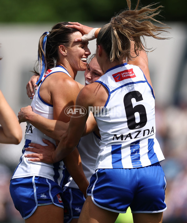 AFLW 2025 First Preliminary Final - North Melbourne v Melbourne - A-64852379