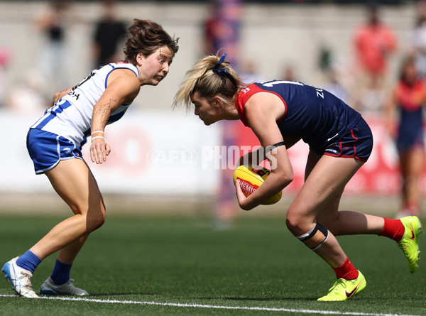 AFLW 2025 First Preliminary Final - North Melbourne v Melbourne - A-64852468