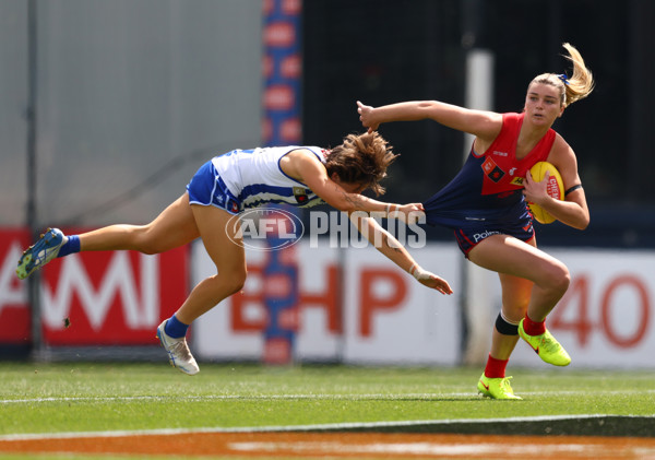 AFLW 2025 First Preliminary Final - North Melbourne v Melbourne - A-64852475