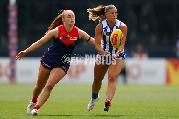 AFLW 2025 First Preliminary Final - North Melbourne v Melbourne - A-64852478