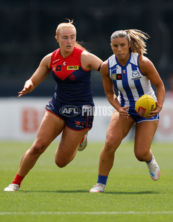 AFLW 2025 First Preliminary Final - North Melbourne v Melbourne - A-64852479