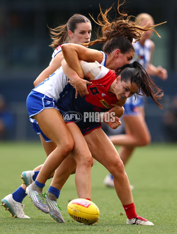 AFLW 2025 First Preliminary Final - North Melbourne v Melbourne - A-64854675