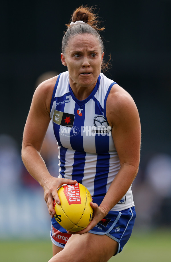 AFLW 2025 First Preliminary Final - North Melbourne v Melbourne - A-64854697