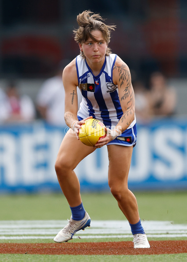 AFLW 2025 First Preliminary Final - North Melbourne v Melbourne - A-64854990