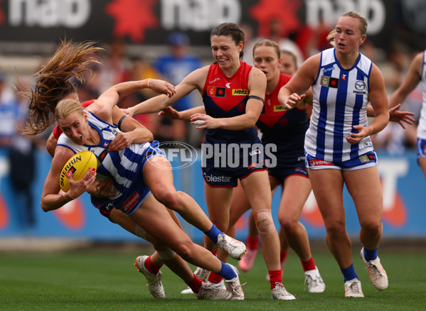 AFLW 2025 First Preliminary Final - North Melbourne v Melbourne - A-64857212