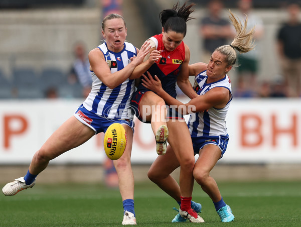 AFLW 2025 First Preliminary Final - North Melbourne v Melbourne - A-64857234