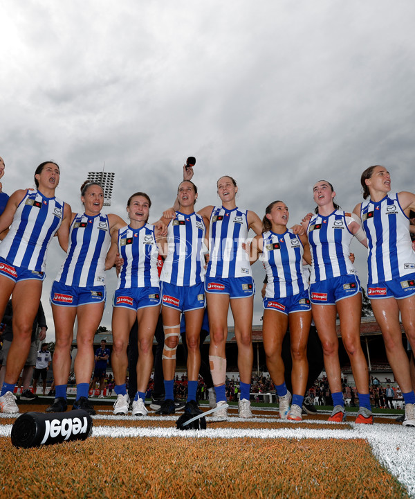 AFLW 2025 First Preliminary Final - North Melbourne v Melbourne - A-64859783