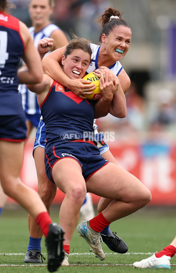 AFLW 2025 First Preliminary Final - North Melbourne v Melbourne - A-64859871