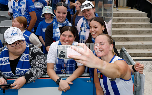AFLW 2025 First Preliminary Final - North Melbourne v Melbourne - A-64859877