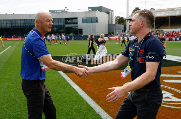 AFLW 2025 First Preliminary Final - North Melbourne v Melbourne - A-64859972