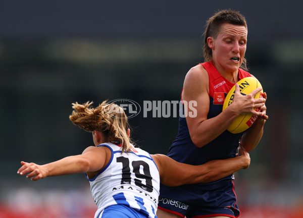 AFLW 2025 First Preliminary Final - North Melbourne v Melbourne - A-64869797