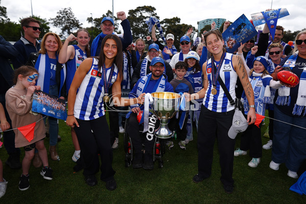 AFLW 2025 Media - North Melbourne Premiership Celebration - A-64932555