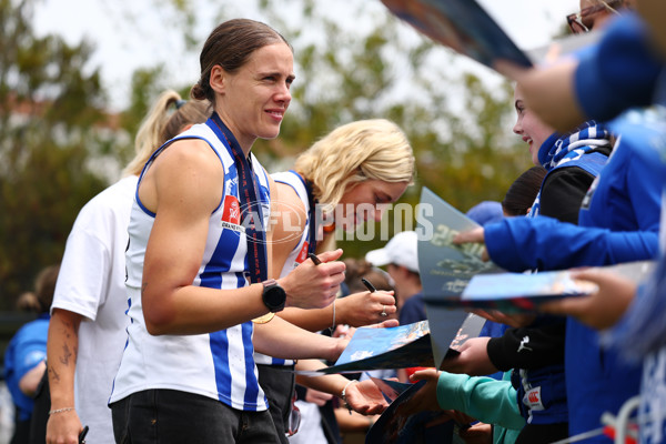 AFLW 2025 Media - North Melbourne Premiership Celebration - A-64934552