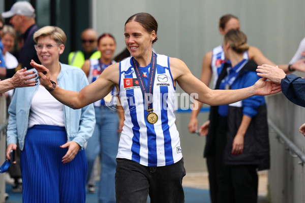 AFLW 2025 Media - North Melbourne Premiership Celebration - A-64934558
