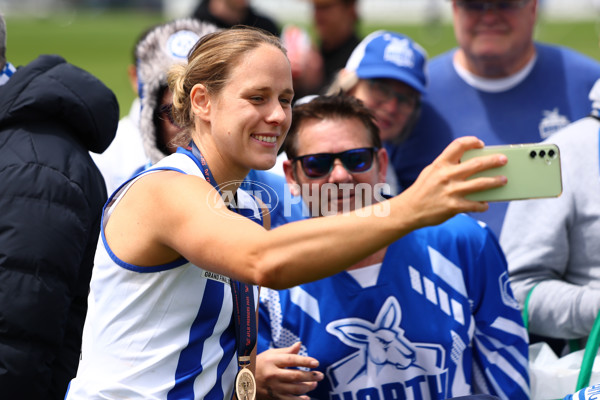 AFLW 2025 Media - North Melbourne Premiership Celebration - A-64935336