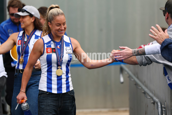 AFLW 2025 Media - North Melbourne Premiership Celebration - A-64935338
