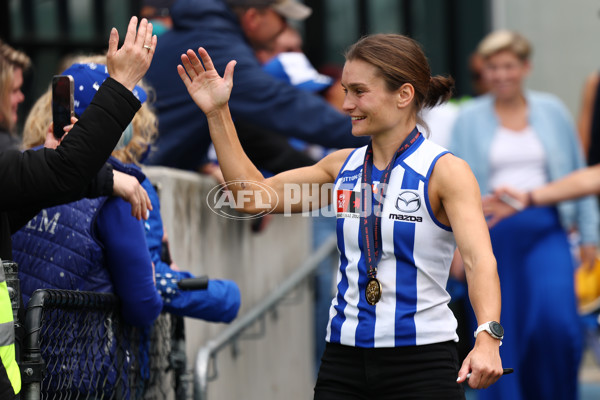 AFLW 2025 Media - North Melbourne Premiership Celebration - A-64935340