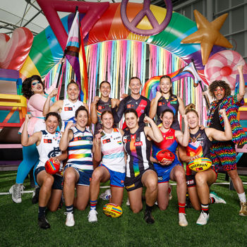 AFLW 2024 Media - Pride Round Launch