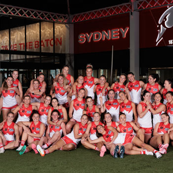 AFLW 2024 Media - Sydney Team Photo Day