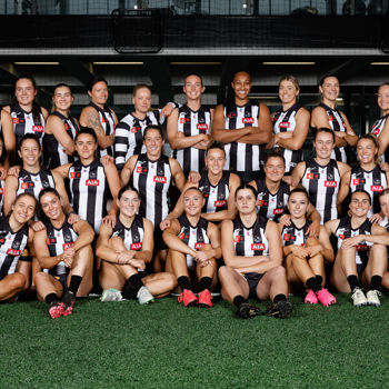 AFLW 2024 Media - Collingwood Team Photo Day