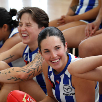 AFLW 2024 Media - North Melbourne Team Photo Day