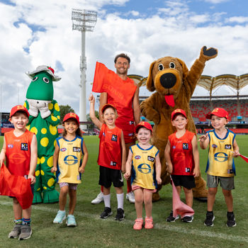 AFL 2025 Media - Gold Coast Suns Announce Opening Round Wiggles Performance