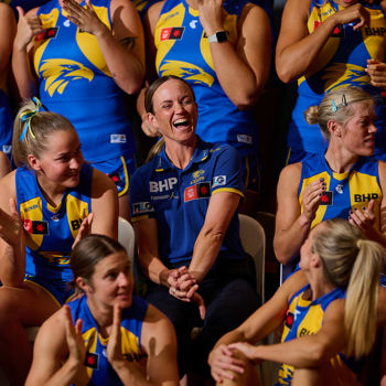 AFLW 2025 Media - West Coast Team Photo Day